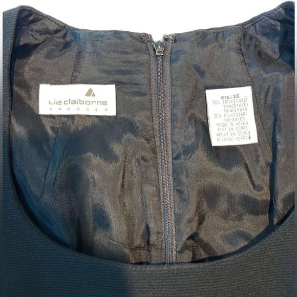 Liz claiborne chic black size 14 dress. - Picture 2 of 5